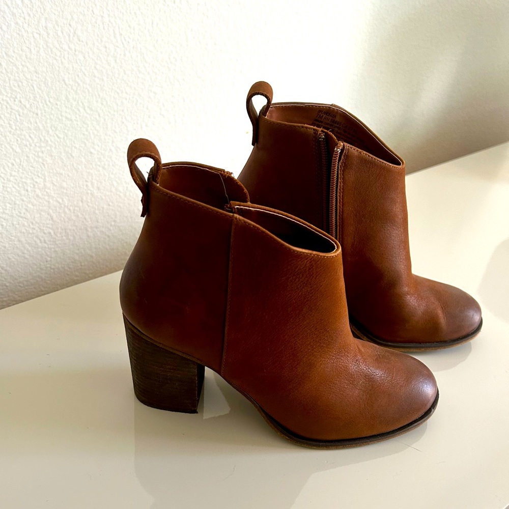 BP Leather Block Heel